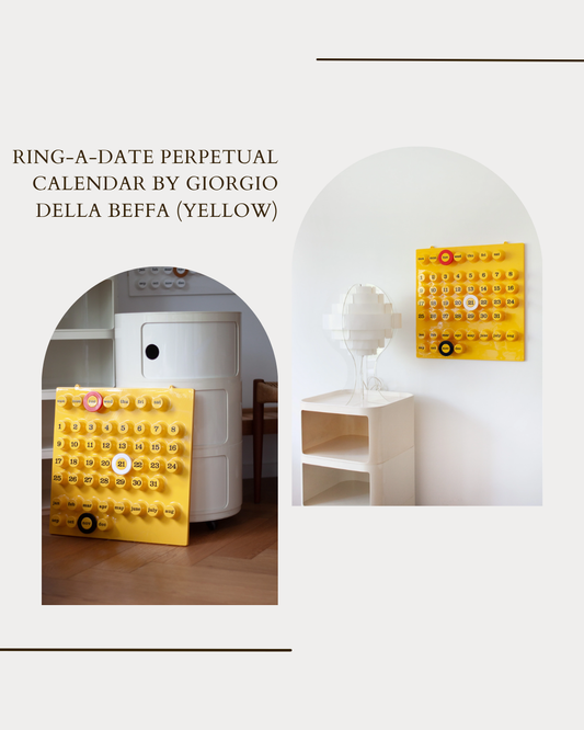 Ring-A-Date Perpetual Calendar by Giorgio Della Beffa (Yellow)